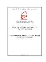 Công tác tuyển dụng nhân lực tại VNPT bắc ninh 