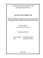 Một số giải pháp hoàn thiện công tác quản lý dự án đầu tư xây dựng trên địa bàn huyện Yên Sơn tỉnh Tuyên Quang