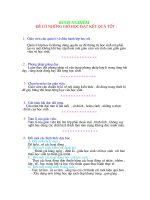 kinh nghiem de co nhung gio hoc dat ket qua tot