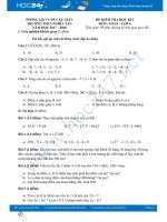 Đề thi HK1 môn Toán 6 Trường THCS Nghĩa Tân năm 2017 - 2018