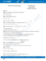 Bộ 3 đề thi HK1 môn Toán 8 năm 2020 có đáp án Trường THCS Đồng Khởi