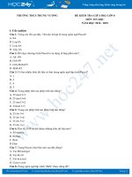 Đề kiểm tra giữa HK1 môn Tin học 8 năm 2018 - 2019 Trường THCS Trưng Vương