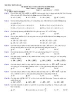 Bộ 3 đề kiểm tra 1 tiết chương 3 môn Hình học 11 năm 2019-2020 - Trường THPT Lê Lợi