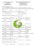 Đề kiểm tra học kì 1 Toán 8 tỉnh Nam Định năm học 2020 - 2021