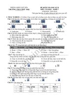 Đề thi kì 2 môn Tin lớp 7 năm 2019 – THCS Phú Thọ