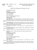 Đề cương ôn thi học kì 1 môn Văn lớp 10 năm 2019 - 2020 THPT chuyên Lý Tự Trọng chi tiết đầy đủ | Ngữ văn, Lớp 10 - Ôn Luyện