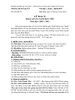 Ke hoach to chuc khai giang nam hoc 20102011