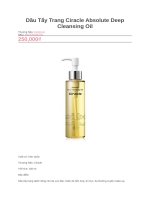 Dầu tẩy trang ciracle absolute deep cleansing oil   250 000