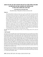 Đánh giá mức độ tổn thương sinh kế của cộng đồng ven biển do biến đổi khí hậu: Nghiên cứu trường hợp ở tỉnh Thừa Thiên Huế, Việt Nam