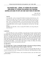 Chủ nghĩa Mác - Lênin, tư tưởng Hồ Chí Minh - nền móng tư tưởng của những chủ trương, đường lối kinh tế cốt lõi Việt Nam thời kỳ đổi mới