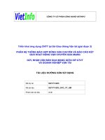 PHÂN HỆ THÔNG BÁO HỢP ĐỒNG VẬN CHUYỂN VÀ BÁO CÁO KẾT QUẢ HOẠT ĐỘNG VẬN CHUYỂN QUA MẠNG GỬI, NHẬN VĂN BẢN QUA MẠNG GIỮA SỞ GTVT VÀ DOANH NGHIỆP VẬN TẢI