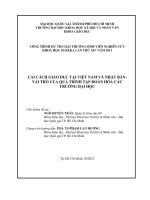 Cải cách giáo dục tại việt nam và nhật bản vai trò của quá trình tập đoàn hóa các trường đại học 