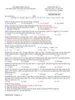 4 Đề kiểm tra 1 tiết môn Hóa lớp 12 chuyên năm 2017 - 2018 THPT chuyên Huỳnh Mẫn Đạt có đáp án chi tiết - Lần 4 | Hóa học, Lớp 12 - Ôn Luyện