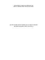 Đề thi Olympic 10 - 3 môn Anh lớp 10 năm 2019 THPT Trần Quang Khải có đáp án | Tiếng Anh, Lớp 10 - Ôn Luyện