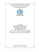 GIÁO TRÌNH MÔN HỌC: TOÁN ỨNG DỤNG