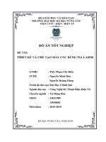 ĐỒ ÁN TỐT NGHIỆP ĐỀ TÀI: THIẾT KẾ VÀ CHẾ TẠO MÁY CNC DÙNG TIA LASER