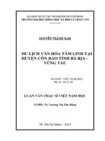 Du lịch văn hóa tâm linh tại huyện côn đảo tỉnh bà rịa   vũng tàu     