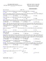 4 Đề kiểm tra 1 tiết môn Toán lớp 10 chuyên năm 2018 THPT chuyên Huỳnh Mẫn Đạt chi tiết - Lần 2 | Toán học, Lớp 10 - Ôn Luyện