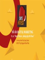 ĐỒ ÁN DIGITAL MARKETING Dự án “Days Fitness - phòng tập thể thao”