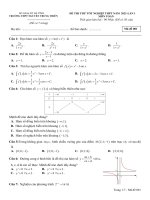 Đề thi thử THPT quốc gia 2021 môn Toán THPT Nguyễn Trung Thiên có đáp án - Mã đề 001 | Toán học, Đề thi đại học - Ôn Luyện