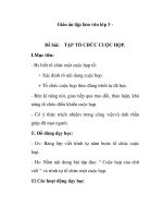 Giáo án tập làm văn 3: Đề bài. TẬP TỔ CHỨC CUỘC HỌP