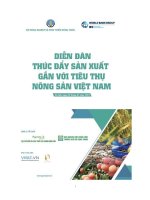 Tài liệu Diễn đàn “Thúc đẩy sản xuất gắn với tiêu thụ nông sản Việt Nam 2019”