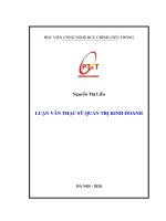 (Luận văn thạc sĩ) nâng cao chất lượng  nhân viên kinh doanh tại trung tâm kinh doanh VNPT bắc ninh 