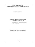 TƯ TƯỞNG TRỊ NƯỚC CỦA MINH MỆNH VÀ Ý NGHĨA LỊCH SỬ CỦA NÓ.TÓM TẮT LUẬN ÁN TIẾN SĨ TRIẾT HỌC