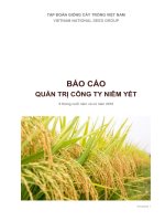VINASEED-HĐQT BÁO CÁO TÌNH HÌNH QUẢN TRỊ CÔNG TY NIÊM YẾT (6 THÁNG CUỐI NĂM VÀ CẢ NĂM 2018)