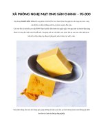 XÀ PHÒNG NGHỆ mật ONG sản CHANH – 95 000