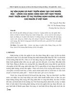 Sự vận dụng và phát triển sáng tạo chủ nghĩa Mác - Lênin của Đảng Cộng sản Việt Nam trong phát triển kinh tế thị trường định hướng xã hội chủ nghĩa ở Việt Nam