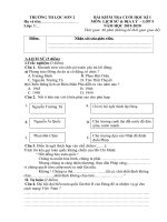 Đề thi học kì 1 môn Lịch sử & Địa lí lớp 5 năm 2019-2020 có đáp án – Trường Tiểu học Lộc Sơn 2