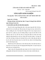 SKKN: Rèn luyện kĩ năng viết chữ trong môn Tập viết ở lớp 2