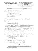 Đề thi học sinh giỏi môn Toán lớp 11 năm 2020 - 2021 THPT Trần Nguyên Hãn có đáp án | Toán học, Lớp 11 - Ôn Luyện