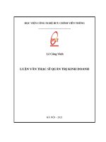 luận văn thạc sĩ marketing – mix  dịch vụ FiberVNN tại VNPT bắc ninh 