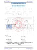 TOÁN 3: BÀI TẬP TUẦN 23