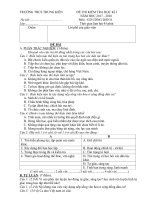 Đề thi học kì 1 môn GDCD lớp 8 năm 2017-2018 có đáp án - Trường THCS Trung Kiên