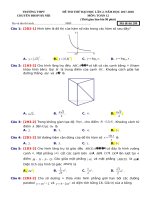 Đề thi thử ĐH môn Toán lần 2 năm 2017-2018 - Chuyên ĐHSP Hà Nội