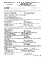 Đề thi thử tốt nghiệp THPT năm 2021 môn GDCD có đáp án - Trường THPT Hồng Lĩnh (Lần 1)