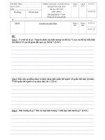 Đề thi học kì 2 lớp 9 môn Sinh năm 2017-2018 có đáp án - Trường THCS Bình An