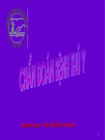 Bai giang Chan doan benh thu y