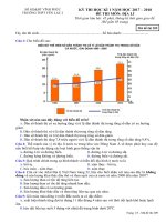 Đề kiểm tra HK 1 môn Địa lí lớp 12 năm 2017-2018 - THPT Yên Lạc 2 - Mã đề 209