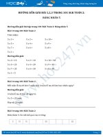 Hướng dẫn giải bài 1,2,3 trang 101 SGK Toán 2