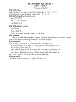 Bộ đề kiểm tra học kì 1 môn Toán lớp 6 năm học 2014 - 2015