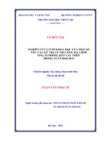 Nghiên cứu cơ sở khoa học của một số yêu cầu kỹ thuật thi công hạ chìm ống xi phông kết cấu thép trong tcvn8642 2011 luận án thạc sĩ chuyên ngành xây dựng công trình thủy 60 58 4 