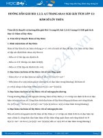 Hướng dẫn giải bài 1 trang 60 SGK Giải tích 12