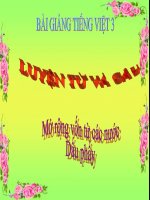 Slide bài LTVC: Mở rộng vốn từ: Các nước. Dấu phẩy - Tiếng việt 3 - GV.N.Tấn Tài