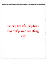 Bài văn mẫu lớp 10: Cảm nghĩ về bài “Bếp lửa” của Bằng Việt