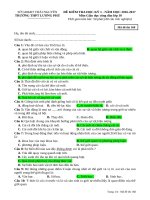 Đề kiểm tra HK 1 môn GDCD lớp 10 năm 2016-2017 - THPT Lương Phú - Mã đề 168