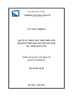 luận văn thạc sĩ quản lý thu thuế đối với các hộ kinh doanh trên địa bàn huyện đắk hà, tỉnh kon tum 